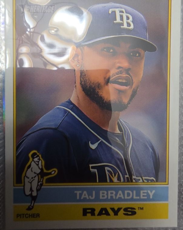 2025 Topps Heritage #298 Taj Bradley — front