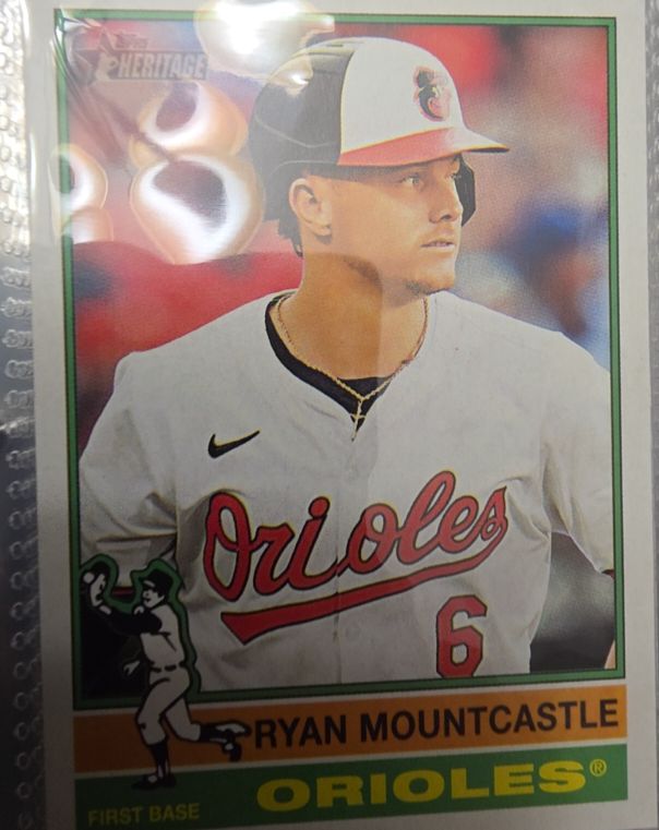 2025 Topps Heritage #27 Ryan Mountcastle Baltimore Orioles — front