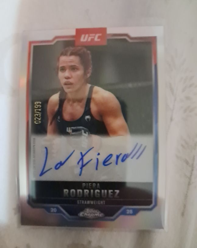 2025 Topps Chrome UFC #CVA-PR Piera Rodriguez Chrome Veteran Signature Auto — front