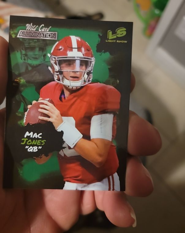 2021 Wild Card Alumination Light Show #LS4 Mac Jones — front