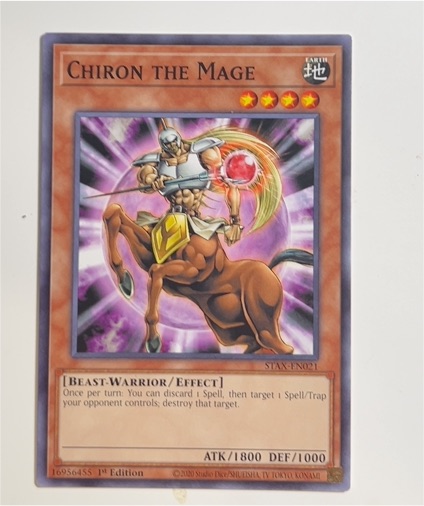 2020 Yu-Gi-Oh! STAX-EN021 Chiron the Mage — front