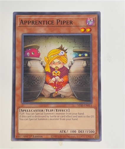 2003 Yu-Gi-Oh! STAS-EN011 Apprentice Piper — front