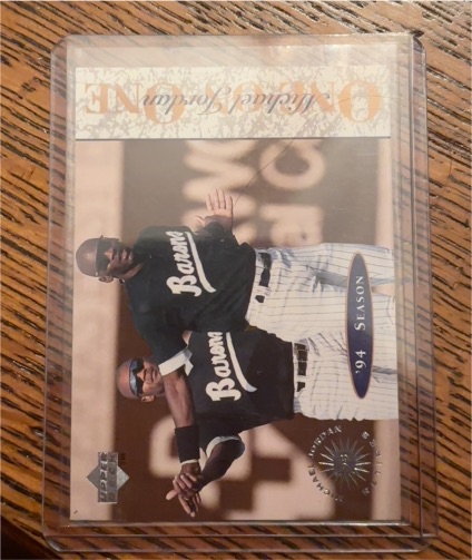 1995 Upper Deck Minor League One On One #7 Michael Jordan — front