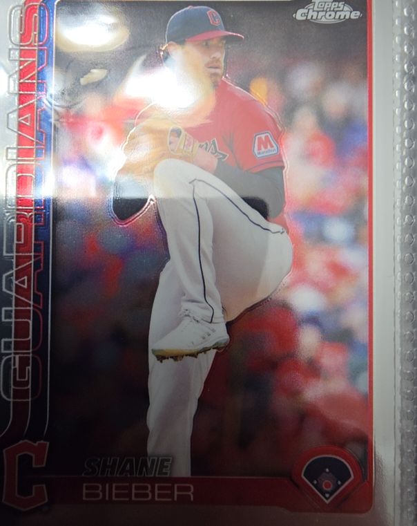 2025 Topps Chrome #13 Shane Bieber — front
