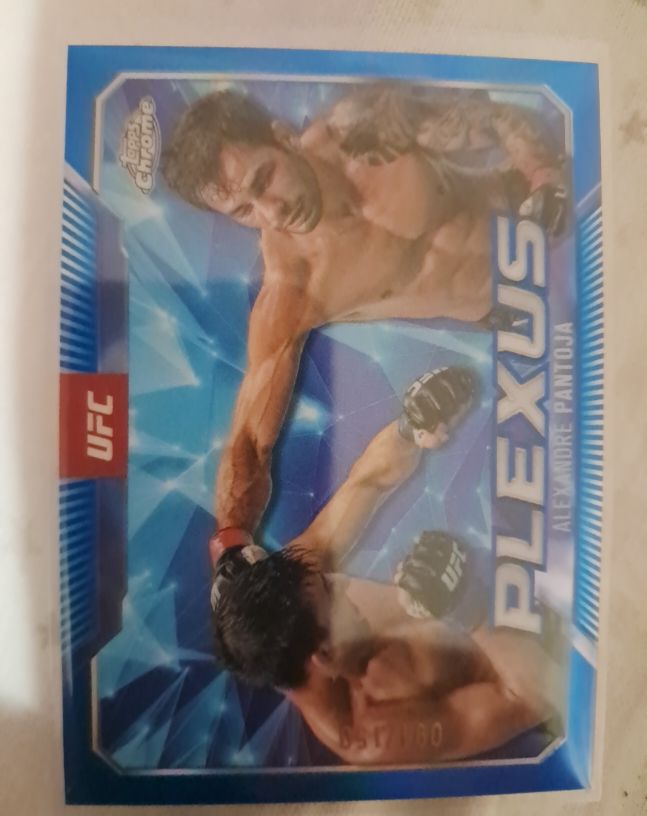 2025 Topps Chrome UFC #PLX-8 Alexandre Pantoja Plexus — front