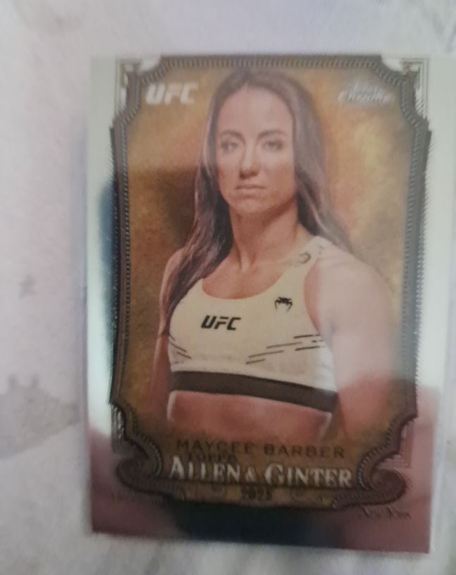 2025 Topps Chrome UFC #AAG-3 Maycee Barber Allen & Ginter — front