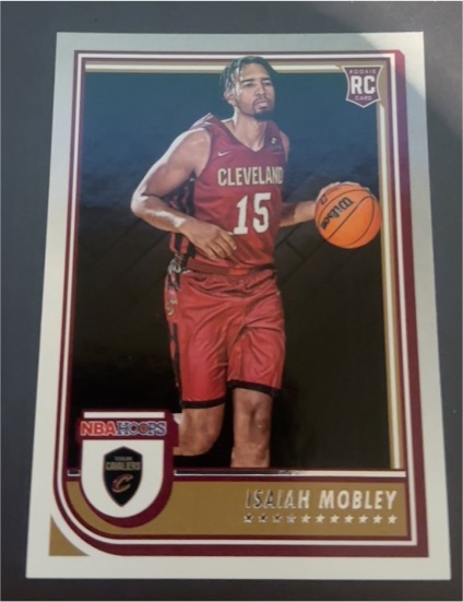 2022-23 Panini NBA Hoops #268 Isaiah Mobley Rookie Cleveland Cavaliers — front
