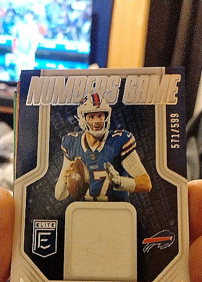 2023 Donruss Optic Numbers Game #Josh Allen — front