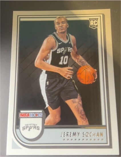2022-23 Panini NBA Hoops #239 Jeremy Sochan — front