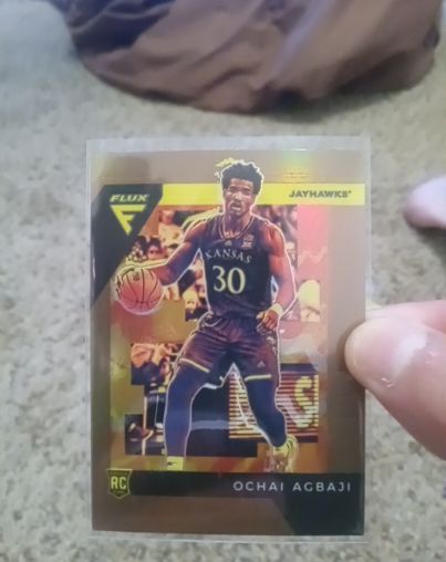 2022 Panini Chronicles Draft Picks #12 Ochai Agbaji Flux — front