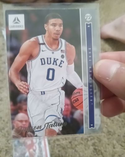 2022 Panini Chronicles Draft Picks Luminance #24 Jayson Tatum — front