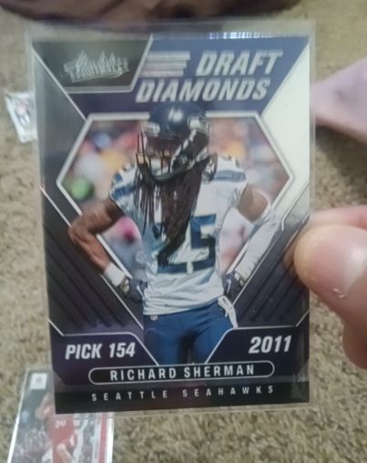 2022 Panini Absolute Football #DD-12 Richard Sherman Draft Diamonds — front
