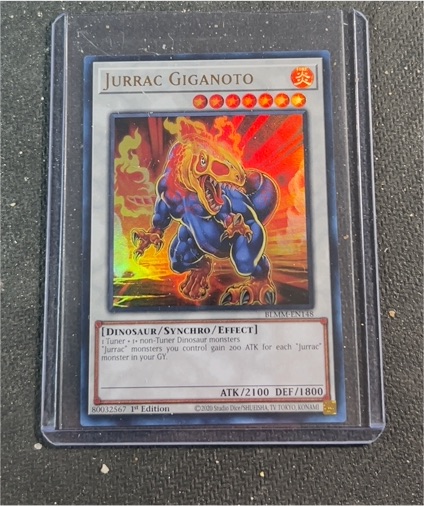 Yu-Gi-Oh! Battles of Legend: Monster Mayhem BLMM-EN148 Jurrac Giganoto — front