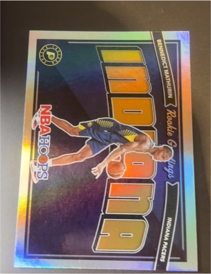 2022-23 Panini NBA Hoops #6 Bennedict Mathurin Rookie Greetings — front