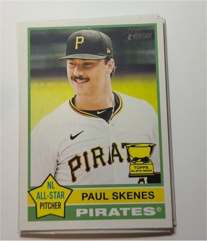 2025 Topps Heritage #60 Paul Skenes — front