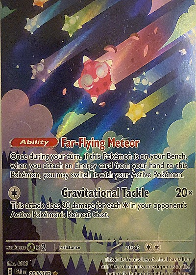 2023 Pokemon Scarlet & Violet Paradox Rift #201 Minior Illustration Rare — front