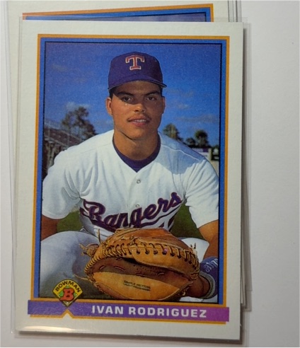 1991 Bowman #272 Ivan Rodriguez — front