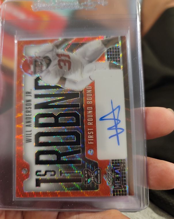 2023 Leaf Metal First Round Bound Will Anderson Jr. #FRBQW1 — front