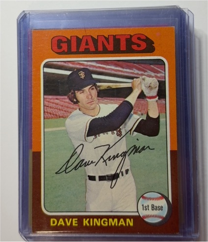 1975 Topps #156 Dave Kingman — front