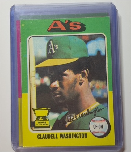 1975 Topps #647 Claudell Washington — front