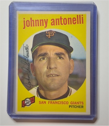 1959 Topps #377 Johnny Antonelli — front