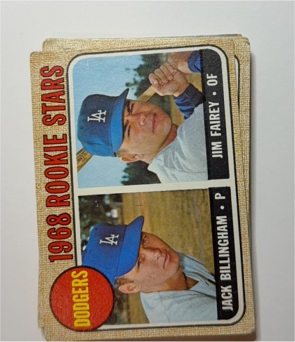 1968 Topps #228 Rookie Stars Jack Billingham / Jim Fairey — front