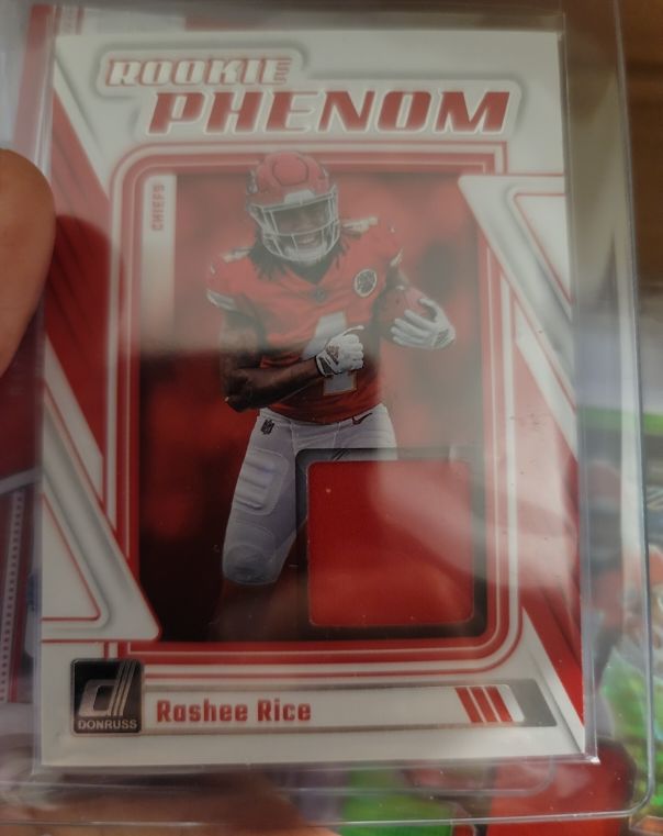 2023 Donruss Rookie Phenom Jerseys #RPJ-RRIC Rashee Rice — front