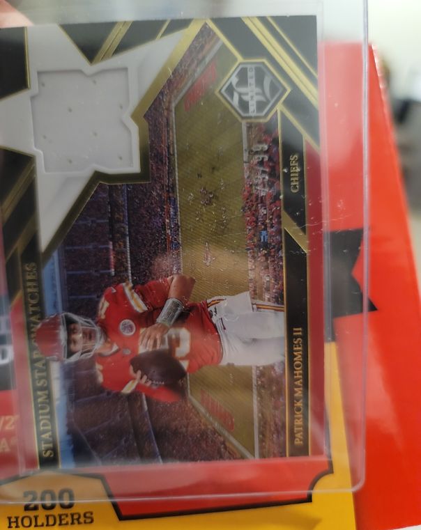 2022 Panini Limited Stadium Star Swatches #SSS-PM Patrick Mahomes II — front