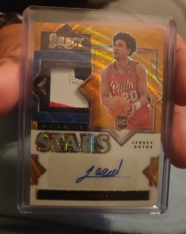 2024 Panini Select Stars Jersey Auto Jared McCain — front