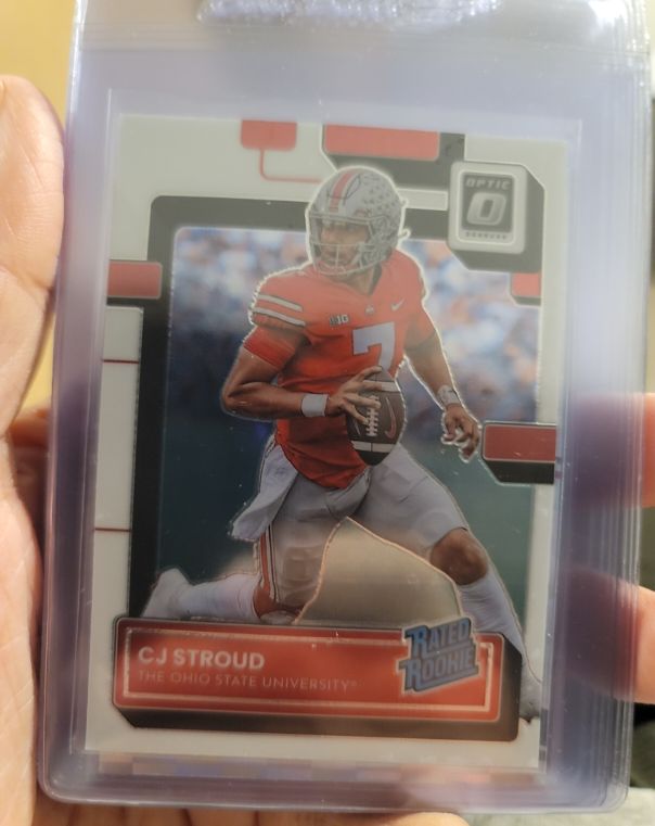2023 Panini Chronicles Draft Picks Donruss Optic #5 C.J. Stroud Rated Rookie — front