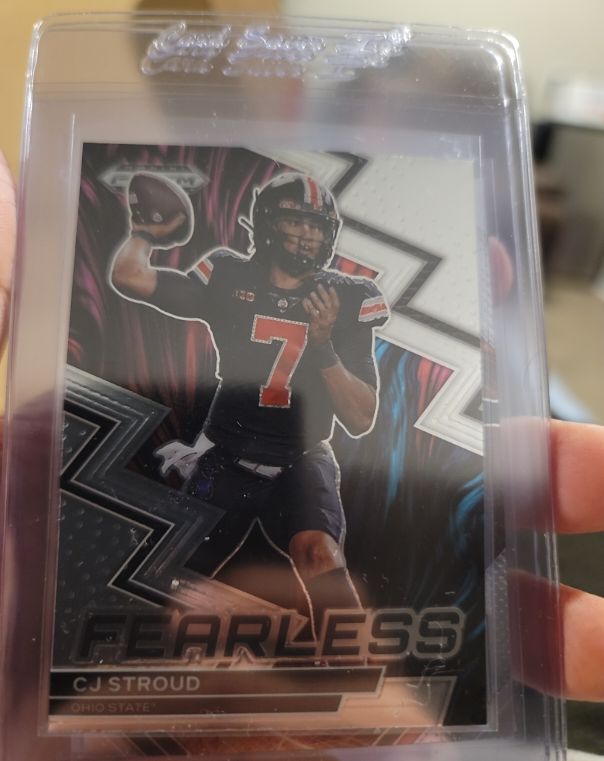 2023 Panini Prizm Draft Picks #F-17 CJ Stroud Fearless — front