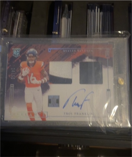 2024 Panini Impeccable Elegance Rookie Patch Helmet Auto #RHP-TFN Troy Franklin — front