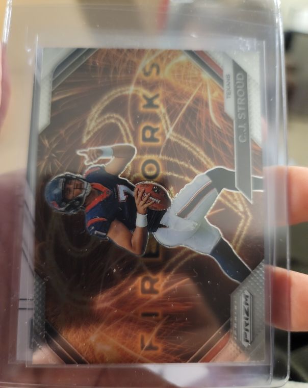 2023 Panini Prizm Fireworks #F10 C.J. Stroud — front