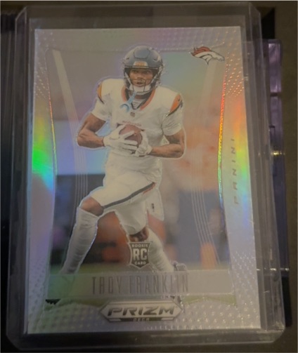 2023 Panini Prizm Troy Franklin Rookie Card — front