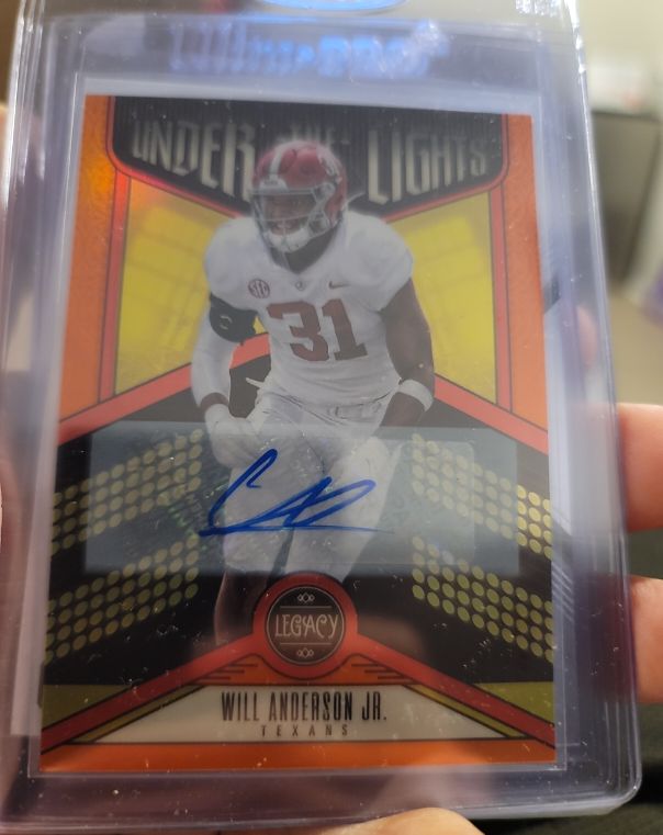 2023 Panini Legacy Under the Lights #UL-WAJ Will Anderson Jr. — front