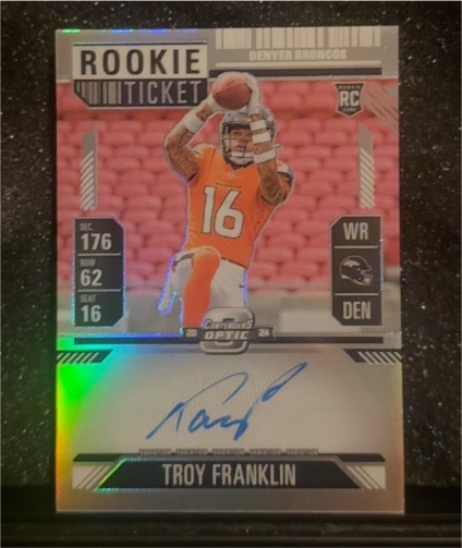 2024 Panini Contenders Optic #176 Troy Franklin Rookie Ticket — front