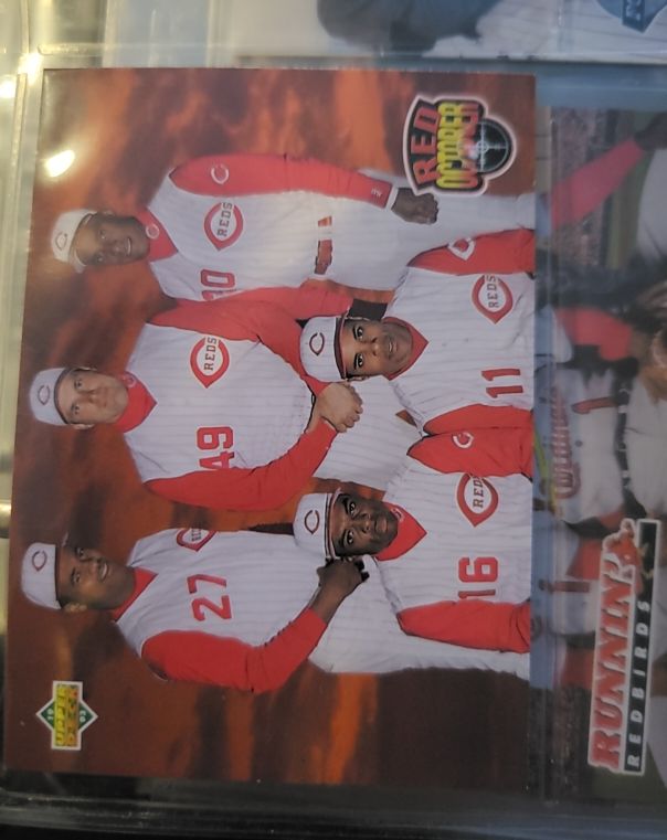 1993 Upper Deck #RED OCTOBER Cincinnati Reds Team Card — front
