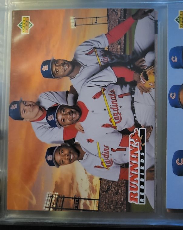 1993 Upper Deck #482 Geronimo Pena/Ray Lankford/Ozzie Smith/Bernard Gilkey — front