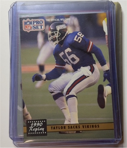 1991 Pro Set #336 Lawrence Taylor Taylor Sacks Vikings — front