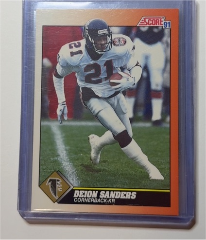 1991 Score #395 Deion Sanders — front