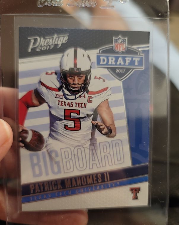 2017 Panini Prestige #1 Patrick Mahomes II Draft Big Board — front