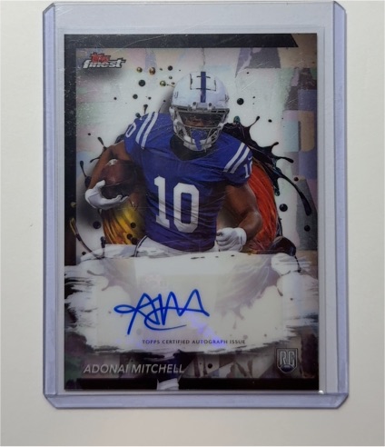 2024 Topps Finest #RFA-AM Adonai Mitchell — front
