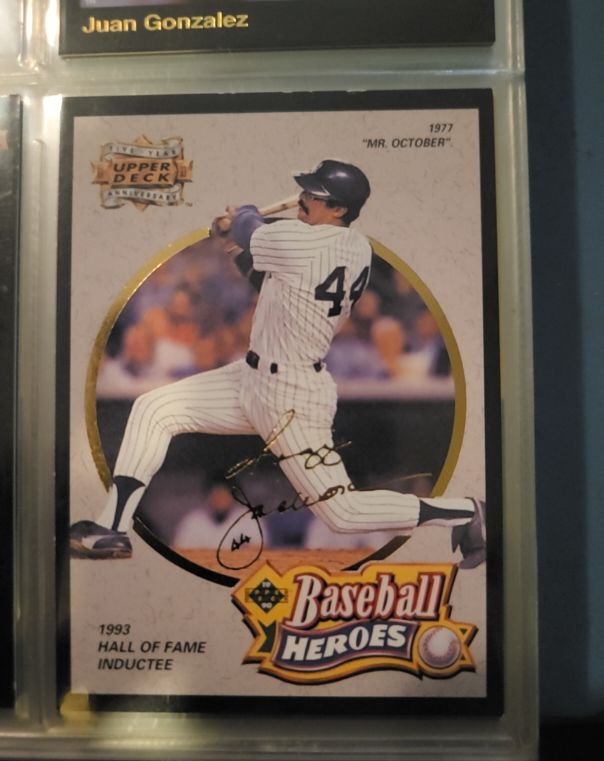 1993 Upper Deck #A9 Reggie Jackson Baseball Heroes — front
