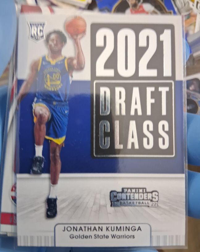 2021-22 Panini Contenders #7 Jonathan Kuminga 2021 Draft Class Rookie Card — front