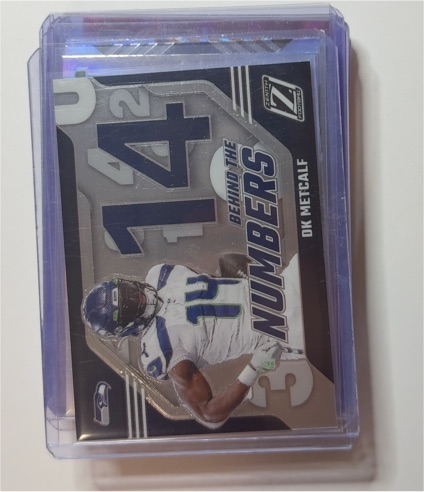 2023 Panini Zenith Behind The Numbers #8 DK Metcalf — front