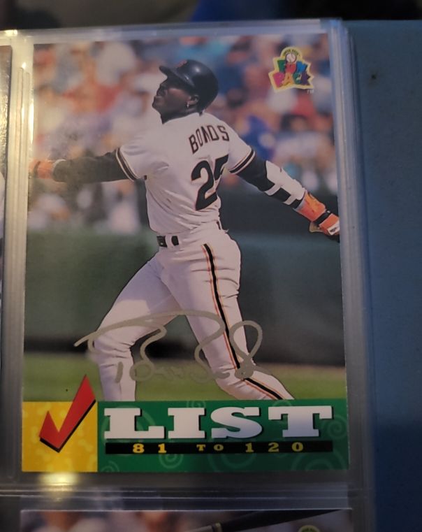 1995 Fun Pack #81 to 120 Barry Bonds — front