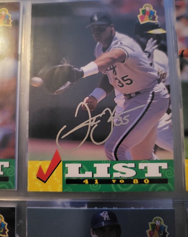 1994 Upper Deck Baseball #41 to 80 Frank Thomas — front
