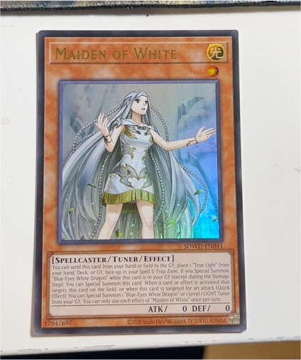 2020 Yu-Gi-Oh! SDWD-EN041 Maiden of White — front