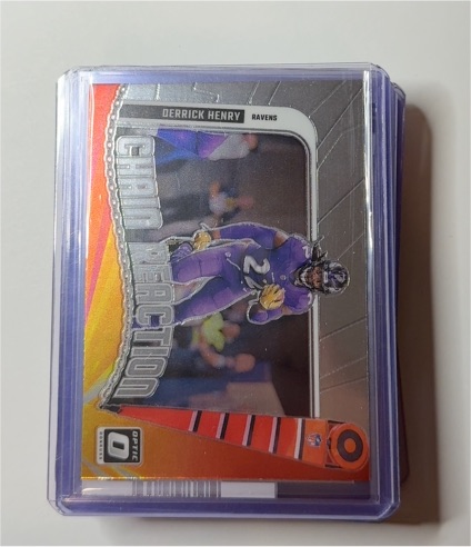 2024 Panini Donruss Optic #3 Derrick Henry Chain Reaction Baltimore Ravens — front