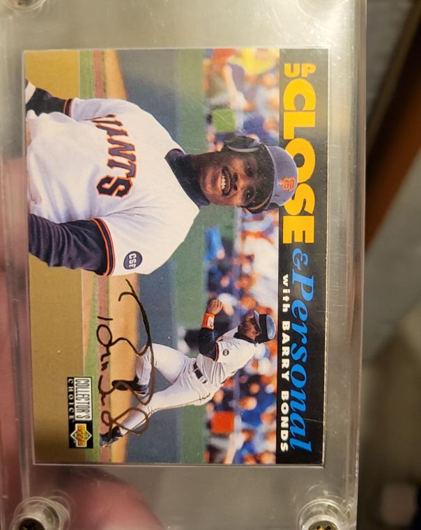 1994 Collector's Choice #632 Barry Bonds Up Close & Personal — front